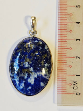 Lapis Lazuli Sterling Silver Pendant 1 Natural Stone Handcrafted Jewelry Genuine Gemstone Necklace
