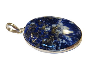 Lapis Lazuli Sterling Silver Pendant 1 Natural Stone Handcrafted Jewelry Genuine Gemstone Necklace