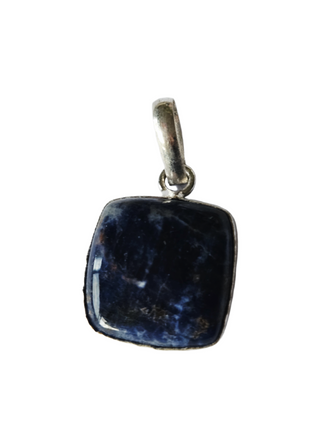 Lapis Lazuli Sterling Silver Pendant 3 Natural Stone Handcrafted Jewelry Genuine Gemstone Necklace