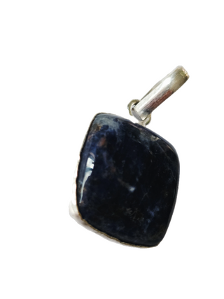 Lapis Lazuli Sterling Silver Pendant 3 Natural Stone Handcrafted Jewelry Genuine Gemstone Necklace