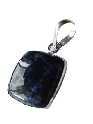 Lapis Lazuli Sterling Silver Pendant 3 Natural Stone Handcrafted Jewelry Genuine Gemstone Necklace