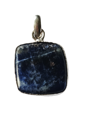 Lapis Lazuli Sterling Silver Pendant 3 Natural Stone Handcrafted Jewelry Genuine Gemstone Necklace