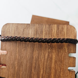 Handmade Braided Leather Bracelet Adjustable Tribal Boho Style Unisex (You choose style)