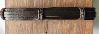 Handmade Braided Leather Bracelet Adjustable Tribal Boho Style Unisex (You choose style)