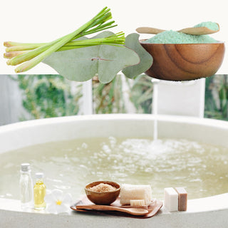 Lemongrass Aromatherapy Bathing Salts Refreshing • Invigorating • Pure Essential Oil Infused Bathing Ritual