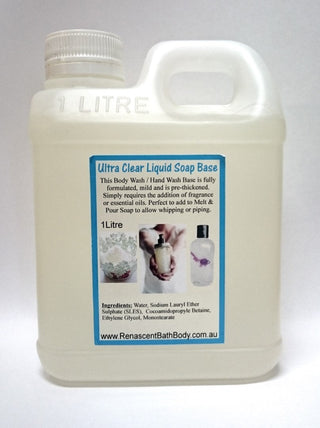 Liquid Ultra Clear Body Wash Soap Base, Palm Free