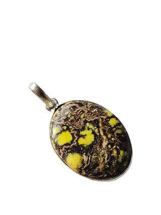 Lizard Jasper Sterling Silver Pendant 1 Natural Stone Handcrafted Jewelry Genuine Gemstone Necklace