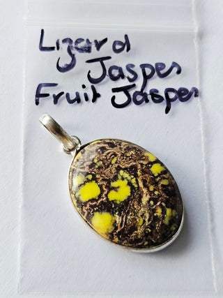 Lizard Jasper Sterling Silver Pendant 1 Natural Stone Handcrafted Jewelry Genuine Gemstone Necklace