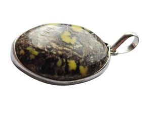 Lizard Jasper Sterling Silver Pendant 1 Natural Stone Handcrafted Jewelry Genuine Gemstone Necklace