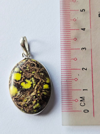 Lizard Jasper Sterling Silver Pendant 1 Natural Stone Handcrafted Jewelry Genuine Gemstone Necklace