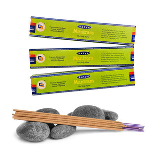 Satya Mantram Incense Sticks 15g The Holy Name Masala Meditation Sacred Mantra Chanting Ritual