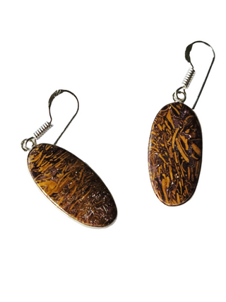 Mariam Jasper Sterling Silver Earrings 1 Natural Stone Handcrafted Jewelry Genuine Gemstone