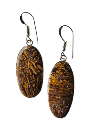 Mariam Jasper Sterling Silver Earrings 1 Natural Stone Handcrafted Jewelry Genuine Gemstone