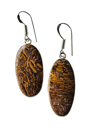 Mariam Jasper Sterling Silver Earrings 1 Natural Stone Handcrafted Jewelry Genuine Gemstone