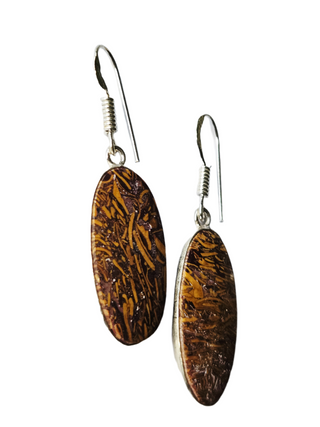 Mariam Jasper Sterling Silver Earrings 1 Natural Stone Handcrafted Jewelry Genuine Gemstone