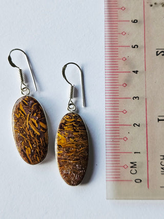 Mariam Jasper Sterling Silver Earrings 1 Natural Stone Handcrafted Jewelry Genuine Gemstone