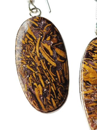 Mariam Jasper Sterling Silver Earrings 1 Natural Stone Handcrafted Jewelry Genuine Gemstone