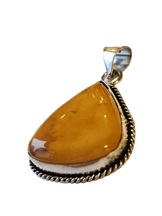 Mookaite Sterling Silver Pendant 1 Natural Stone Handcrafted Jewelry Genuine Gemstone Necklace