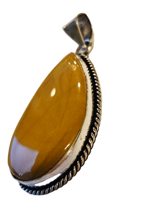 Mookaite Sterling Silver Pendant 2 Natural Stone Handcrafted Jewelry Genuine Gemstone Necklace