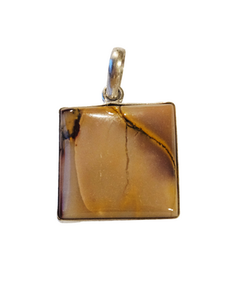 Mookaite Sterling Silver Pendant 3 Natural Stone Handcrafted Jewelry Genuine Gemstone Necklace