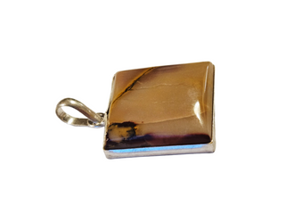 Mookaite Sterling Silver Pendant 3 Natural Stone Handcrafted Jewelry Genuine Gemstone Necklace