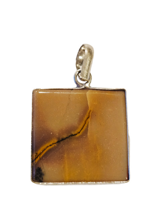 Mookaite Sterling Silver Pendant 3 Natural Stone Handcrafted Jewelry Genuine Gemstone Necklace