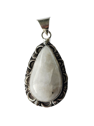 Moonstone Sterling Silver Pendant 1 Natural Stone Handcrafted Jewelry Genuine Gemstone Necklace