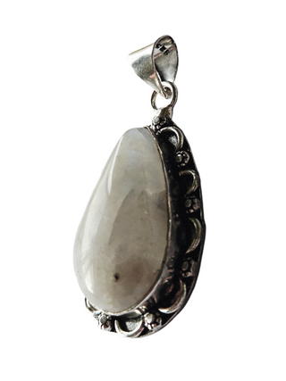 Moonstone Sterling Silver Pendant 1 Natural Stone Handcrafted Jewelry Genuine Gemstone Necklace