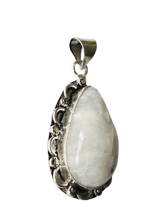 Moonstone Sterling Silver Pendant 1 Natural Stone Handcrafted Jewelry Genuine Gemstone Necklace