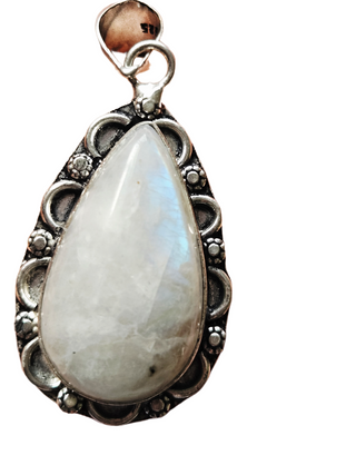 Moonstone Sterling Silver Pendant 1 Natural Stone Handcrafted Jewelry Genuine Gemstone Necklace