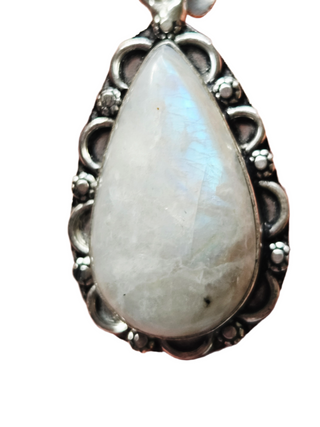 Moonstone Sterling Silver Pendant 1 Natural Stone Handcrafted Jewelry Genuine Gemstone Necklace