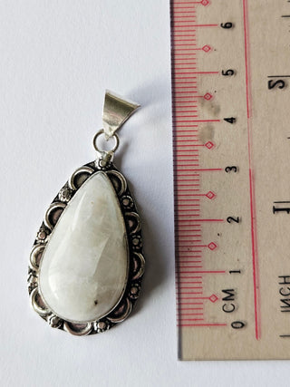 Moonstone Sterling Silver Pendant 1 Natural Stone Handcrafted Jewelry Genuine Gemstone Necklace