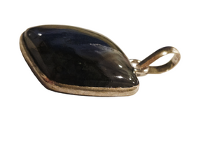 Moss Agate Sterling Silver Pendant 3 Natural Stone Handcrafted Jewelry Genuine Gemstone Necklace
