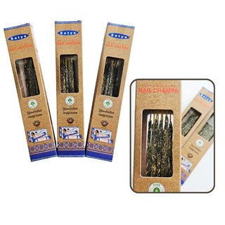 Nag Champa Smudge Incense Sticks 9pk Satya Hand Rolled Space Clearing