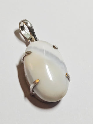 Dendritic Opalite Sterling Silver Pendant 1 Natural Stone Handcrafted Jewelry Genuine Gemstone Necklace