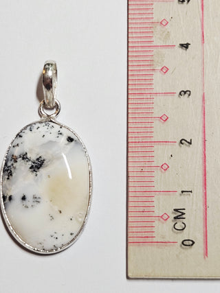 Dendritic Opalite Sterling Silver Pendant 2 Natural Stone Handcrafted Jewelry Genuine Gemstone Necklace