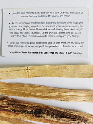 Palo Santo Holy Wood Stick Cleansing Smudging Healing Ritual South America
