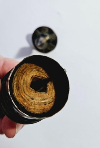 VINTAGE GENUINE TIBETAN PRAYER WHEEL Mani Wheel Blessed with Original Scriptures Feng Shui Talisman T3