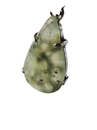 Prehnite Sterling Silver Pendant 1 Natural Stone Handcrafted Jewelry Genuine Gemstone Necklace