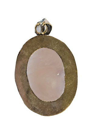 Rose Quartz Sterling Silver Pendant 2 Natural Stone Handcrafted Jewelry Genuine Gemstone Necklace
