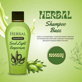 Herbal Shampoo Liquid Base -  Lightly fragranced with a woodsy herbal scent