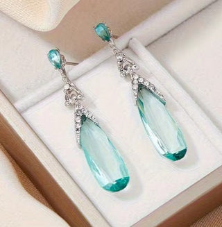 Solid Blue Resin+ Dimente Stud Earrings Australian Hnad made Light weight