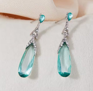 Solid Blue Resin+ Dimente Stud Earrings Australian Hnad made Light weight