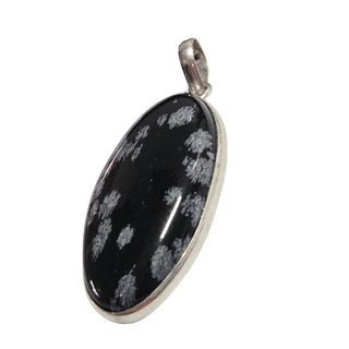 Snowflake Obsidian Sterling Silver Pendant 1 Natural Stone Handcrafted Jewelry Genuine Gemstone Necklace