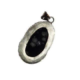 Snowflake Obsidian Sterling Silver Pendant 4 Natural Stone Handcrafted Jewelry Genuine Gemstone Necklace