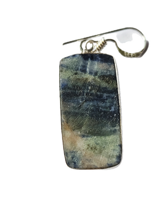 Sodalite Sterling Silver Earrings 1 Natural Stone Handcrafted Jewelry Genuine Gemstone