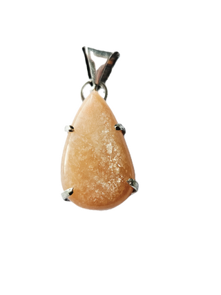 Sunstone Sterling Silver Pendant 1 Natural Stone Handcrafted Jewelry Genuine Gemstone Necklace