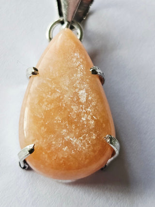 Sunstone Sterling Silver Pendant 1 Natural Stone Handcrafted Jewelry Genuine Gemstone Necklace