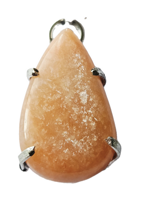 Sunstone Sterling Silver Pendant 1 Natural Stone Handcrafted Jewelry Genuine Gemstone Necklace