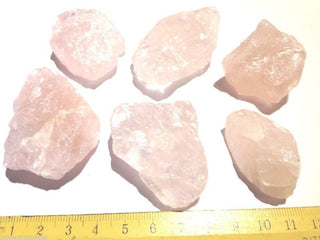 Rose Quartz Gemstones 6 x Rough Pieces